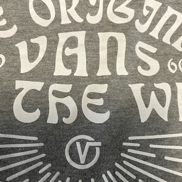 Vans Off The Wall Gray Crewneck Sweatshirt Men’s Small - Picture 6 of 9